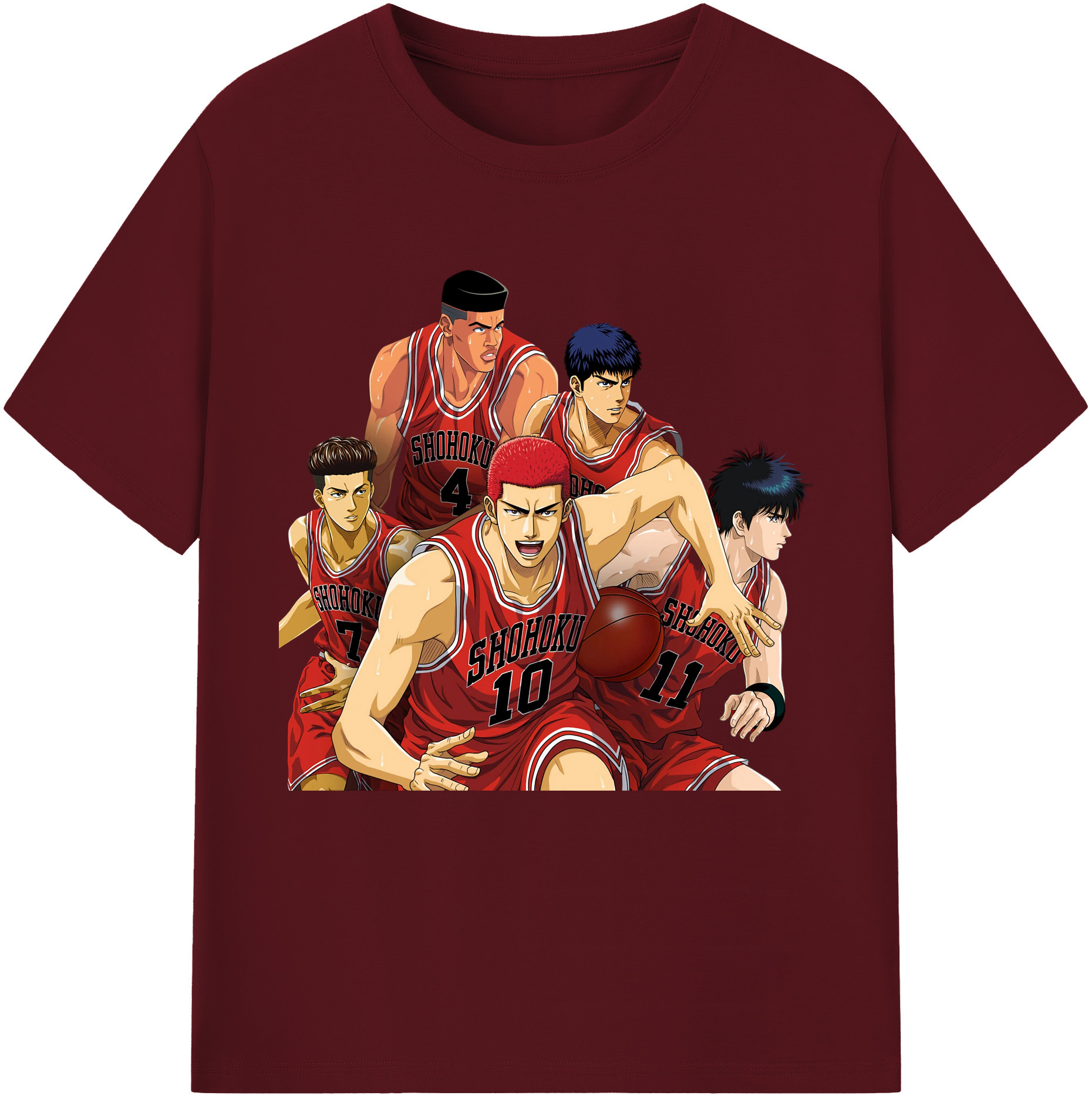 （画像用） SLAM DUNK／スラムダンク 綿100％半袖Tシャツ（フロントプリント）